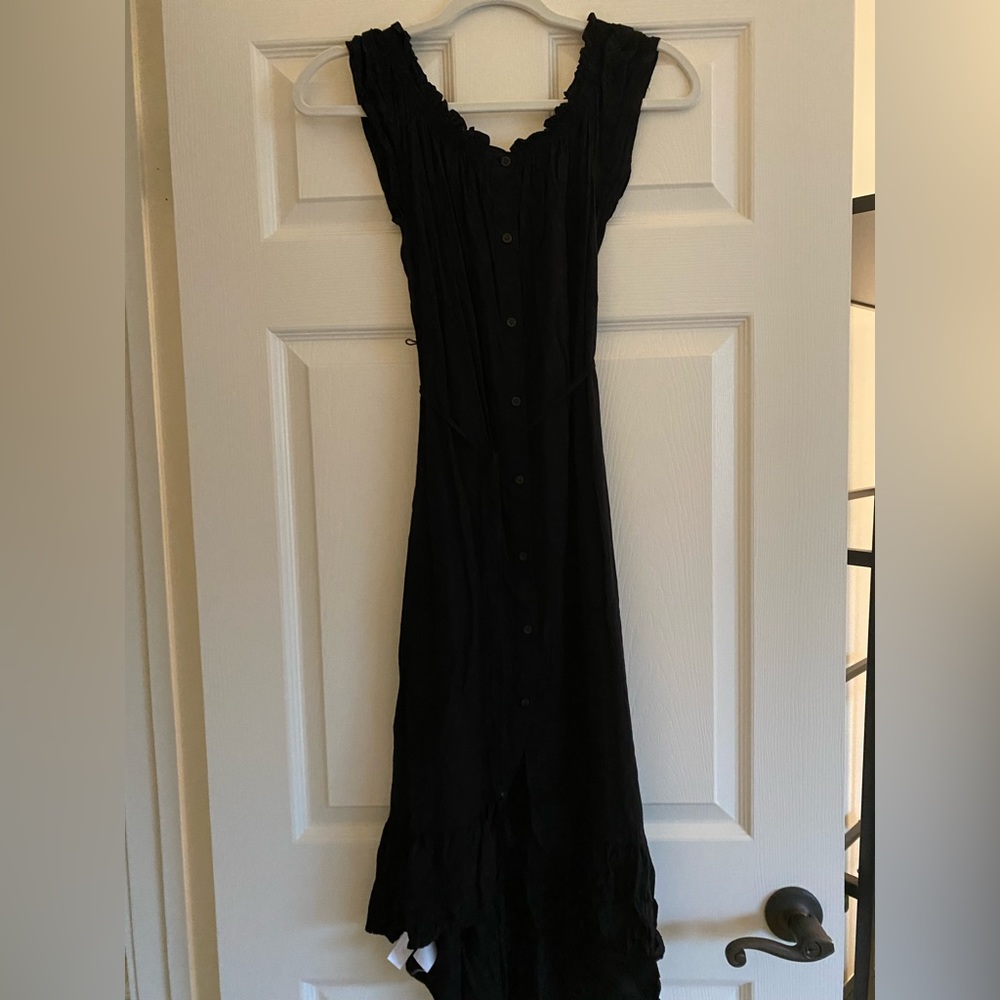 Black off the shoulder dress